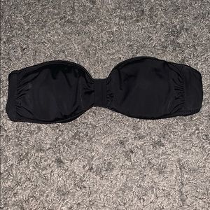 PINK black strapped swim top